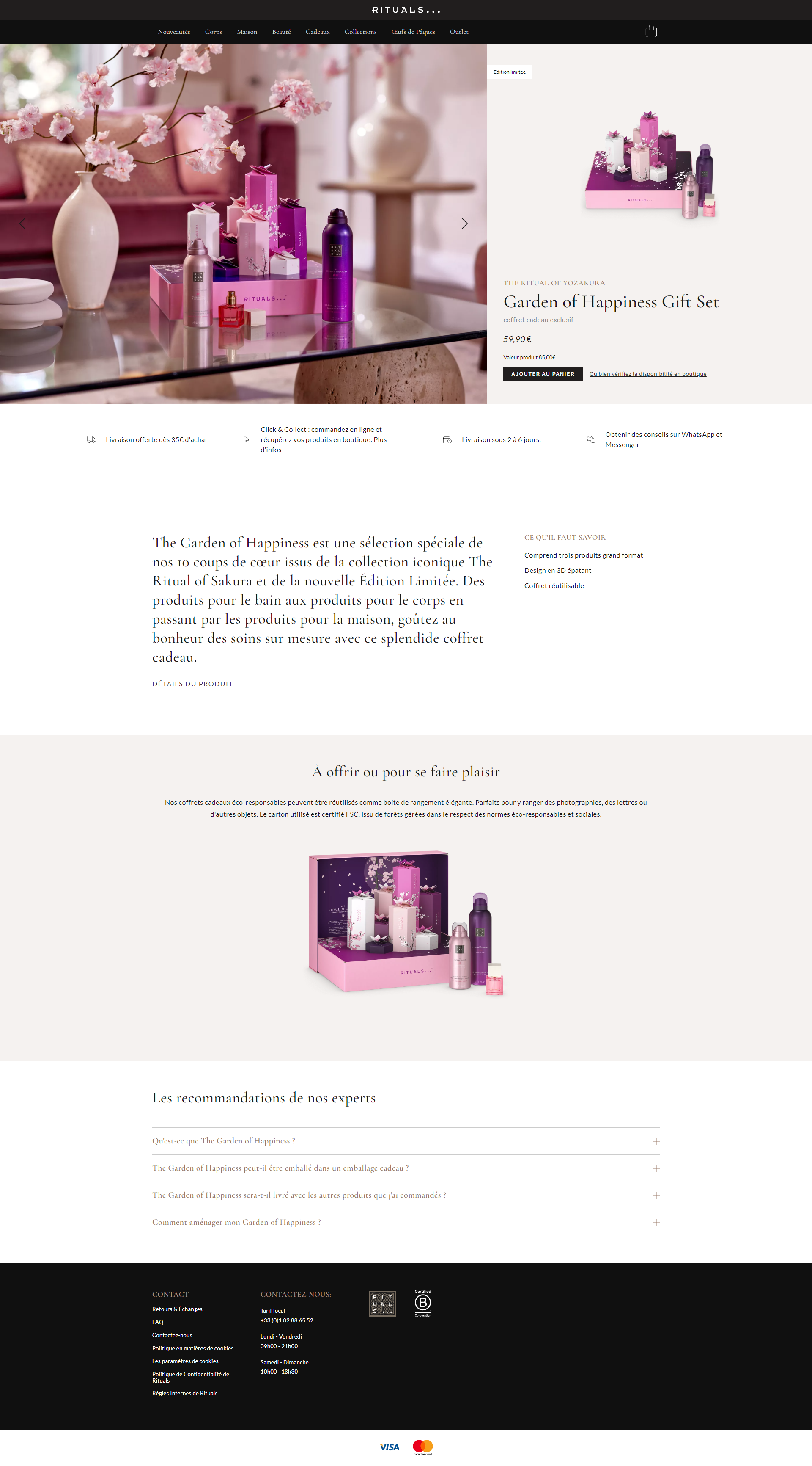 Rituals Landing Page desktop screenshot